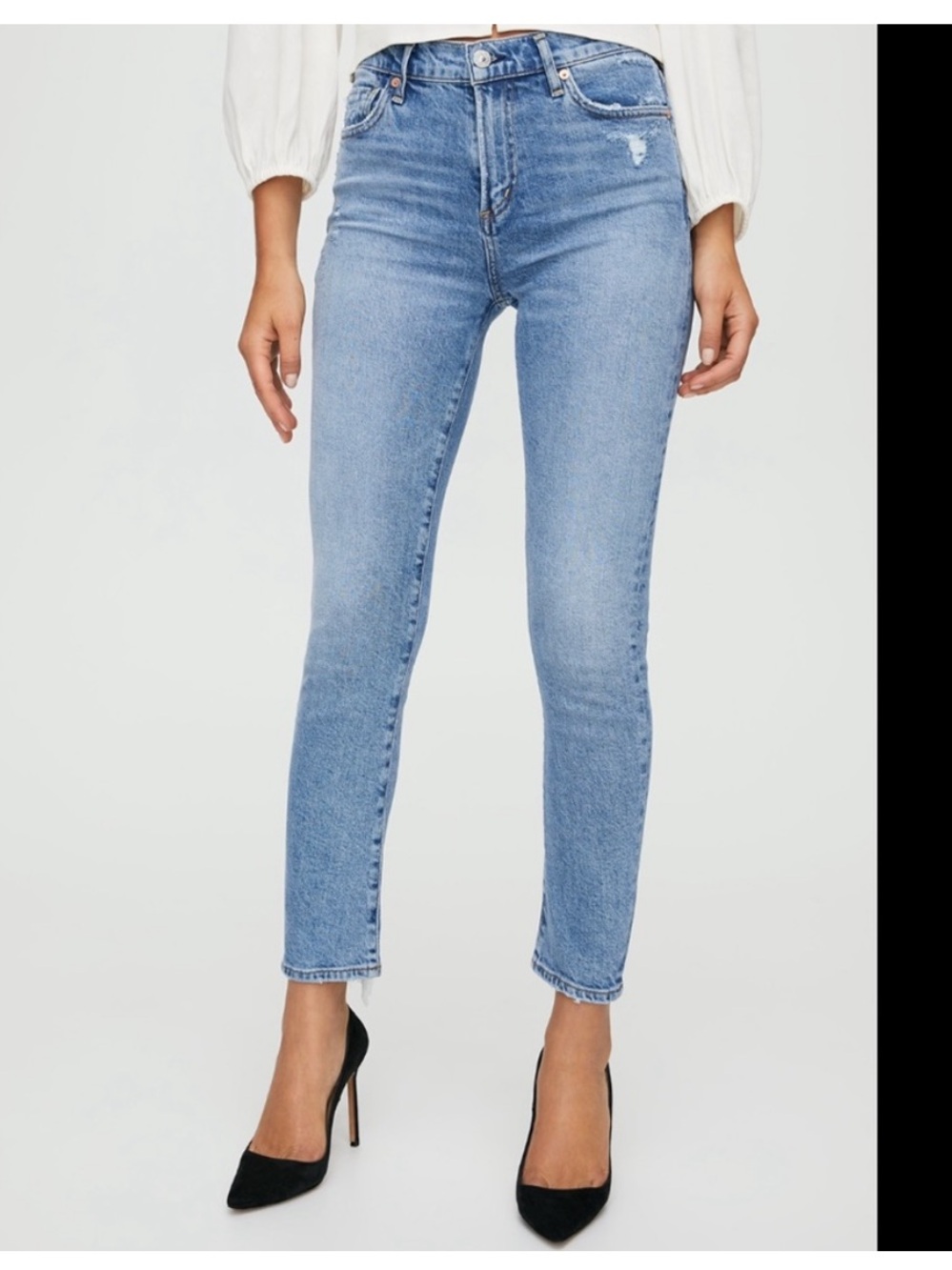 Citizens Of Humanity Harlow Ankle Mid Rise Slim Jeans